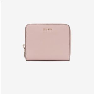 DKNY Pink Zip Around Wallet